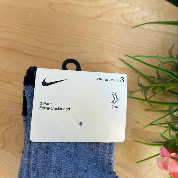 NIKE 3 Pack. Extra-Cushioned. Crew .NEW YTH 10C-3Y - Picture 7 of 12